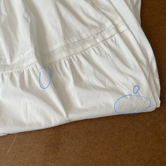 NWT Philosophy Republic (Quince) Cotton Poplin Tiered Maxi Skirt in White - Picture 15 of 16